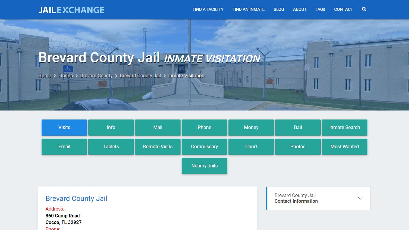 Inmate Visitation - Brevard County Jail, FL - Jail Exchange